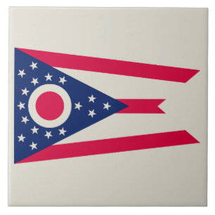 Ohio-vlag: De Buckeye-staatbanner Tegeltje