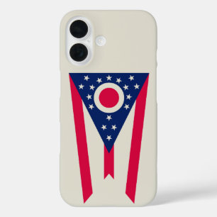 Ohio-vlag: De Buckeye-staatsbanner iPhone 16 Hoesje