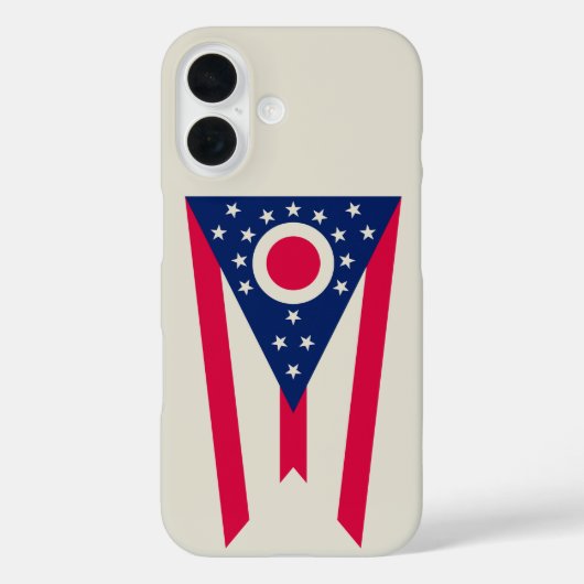 Ohio-vlag: De Buckeye-staatsbanner Case-Mate iPhone Case (Achterkant)
