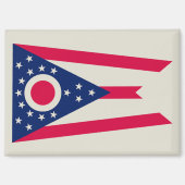 Ohio-vlag: De Buckeye State-banner Magneet (Voorkant)