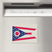 Ohio-vlag: De Buckeye State-banner Magneet (Insitu (Vaatwasser))
