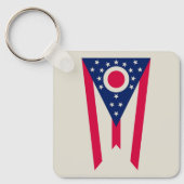 Ohio-vlag: De Buckeye State-banner Sleutelhanger (Voorkant)