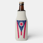Ohio-vlag: De Buckeye State-banners Flesjeskoeler (Fles Voorkant)