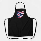 Ohio vlag en kaart schort (Voorkant)