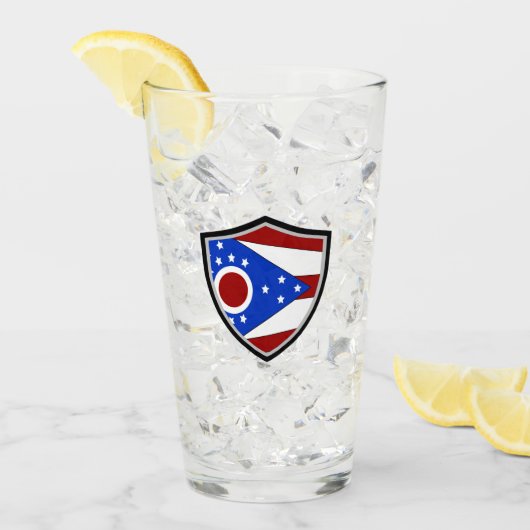 Ohio vlag glas (Voorkant ijs)