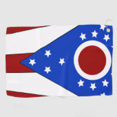 Ohio vlag golfhanddoek (Horizontaal)