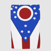Ohio vlag golfhanddoek (Voorkant)
