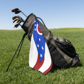 Ohio vlag golfhanddoek (Groen)