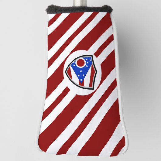 Ohio vlag golfheadcover (Draai 90)