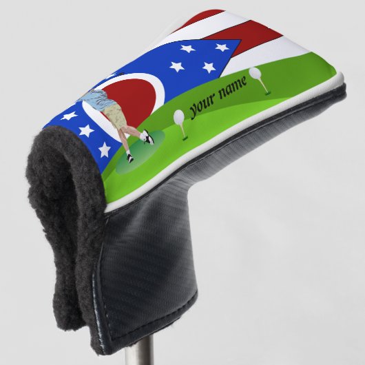 Ohio vlag golfheadcover (3/4 voorkant)