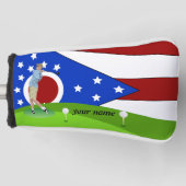 Ohio vlag golfheadcover (Voorkant)