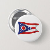 Ohio Vlag Knop Ronde Button 5,7 Cm (Voorkant /achterkant)