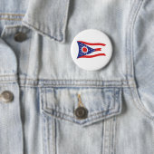 Ohio Vlag Knop Ronde Button 5,7 Cm (In situ)