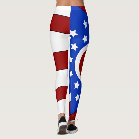 Ohio vlag leggings (Achterkant)