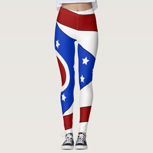 Ohio vlag leggings (Voorkant)