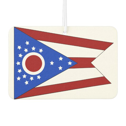 Ohio vlag luchtverfrisser (Voorkant)