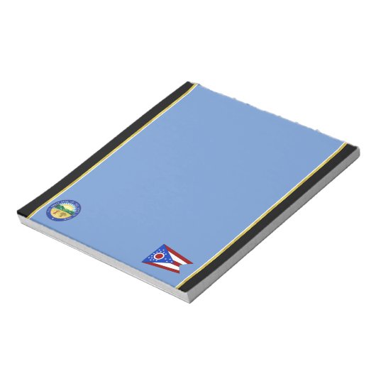 Ohio vlag notitieblok (Linkerzijde)