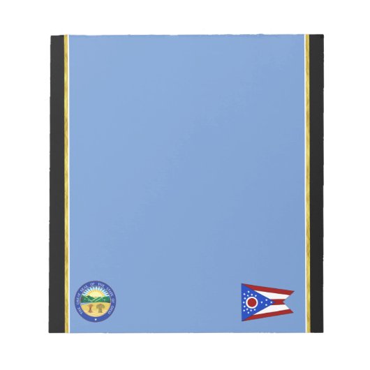 Ohio vlag notitieblok (Voorkant)