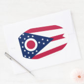 Ohio vlag ovale sticker (Envelop)