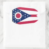 Ohio vlag ovale sticker (Tas)