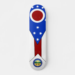 Ohio vlag persoonlijk skateboard