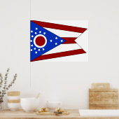 Ohio vlag poster (Keuken)