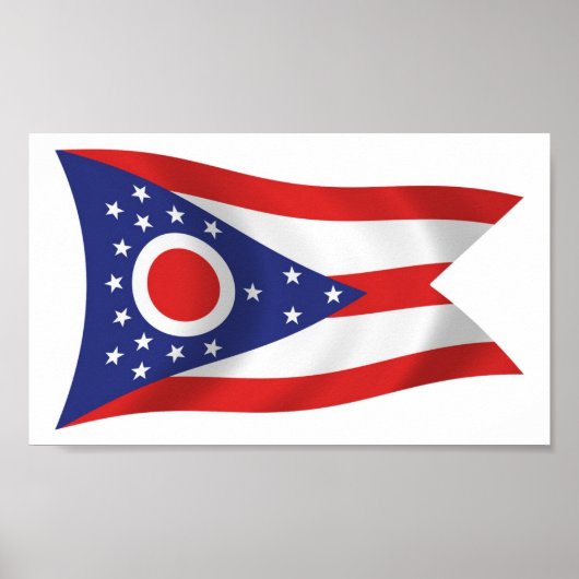 Ohio Vlag Poster Afdruk (Voorkant)