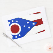 Ohio vlag rechthoekige sticker (Envelop)