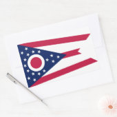 Ohio-vlag Rechthoekige Sticker (Envelop)
