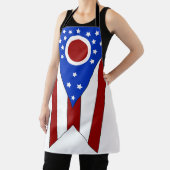 Ohio vlag schort (Insitu)