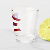 Ohio vlag shot glas (Rechts)