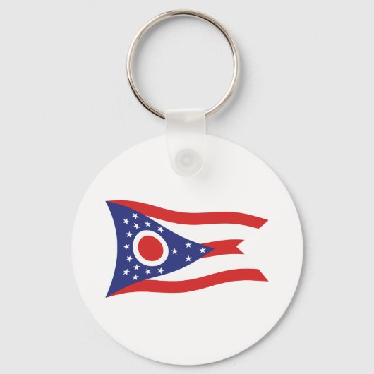 Ohio Vlag Sleutelhanger (Voorkant)