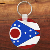Ohio vlag sleutelhanger (Voorkant)