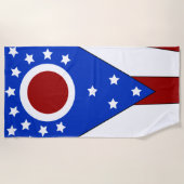 Ohio-vlag Strandlaken (Voorkant)
