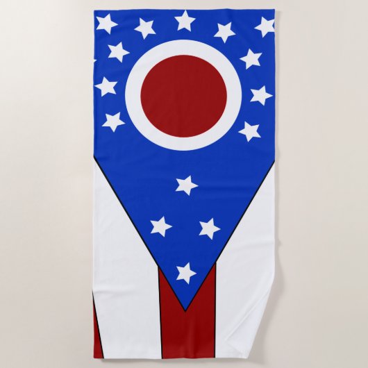 Ohio-vlag Strandlaken (Voorkant)