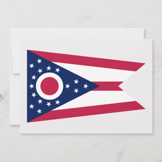 Ohio Vlag, Vlag van Ohio Huwelijk Kaart (Achterkant)
