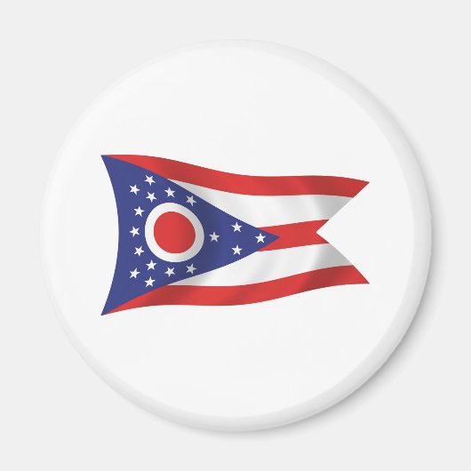 Ohio Vlagmagneet Magneet (Voorkant)