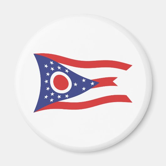 Ohio Vlagmagneet Magneet (Voorkant)