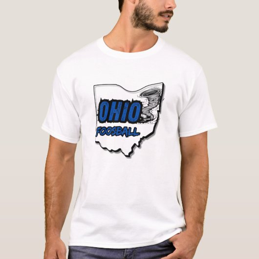Ohio Voetbal Tornado T-shirt - Donkerblauw (Voorkant)