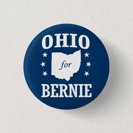 OHIO VOOR BERNIE SANDERS RONDE BUTTON 3,2 CM (Voorkant)