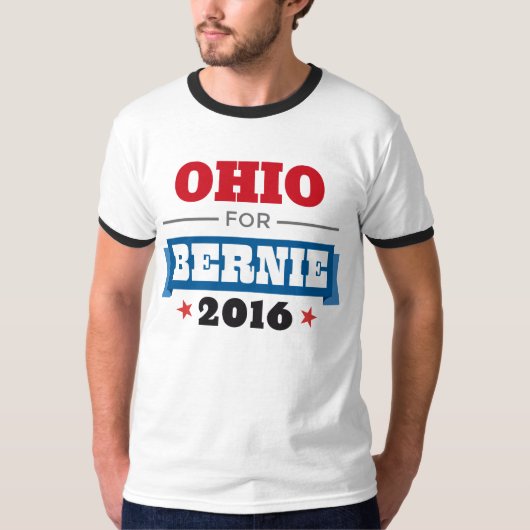 OHIO VOOR BERNIE SANDERS T-SHIRT (Voorkant)