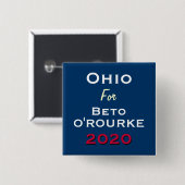 OHIO voor BETO 2020 Campaign Button (Voorkant /achterkant)