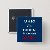 OHIO voor de Campagne BIDEN HARRIS 2020 Button (Voorkant /achterkant)