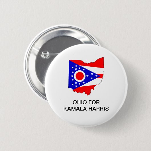 OHIO voor Kamala Harris 2024 Button (Voorkant /achterkant)