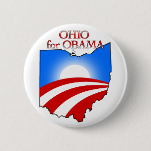 Ohio voor Obama Ronde Button 5,7 Cm
