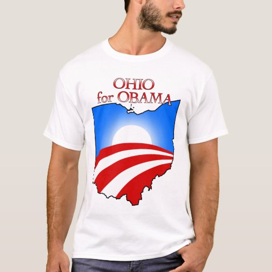 Ohio voor Obama T-shirt (Voorkant)