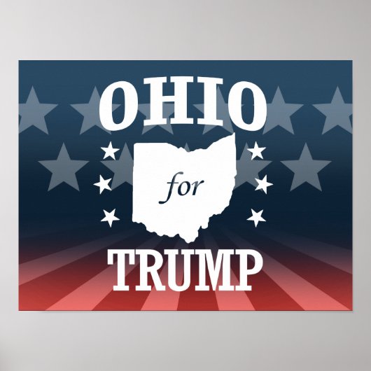 OHIO VOOR TRUMP POSTER (Voorkant)