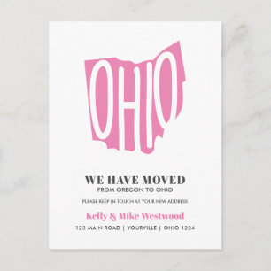 OHIO We hebben New address New Home verplaatst Briefkaart