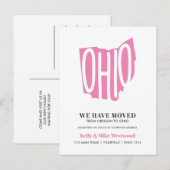 OHIO We hebben New address New Home verplaatst Briefkaart (Voorkant / Achterkant)