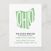 OHIO We hebben New address New Home verplaatst Briefkaart (Voorkant)